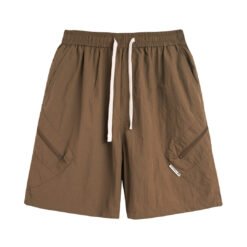 Man In The Street With Wide Leg Shorts - Coffee, M