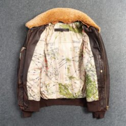 Alternative view of Men's Genuine Leather G1 First Layer Leather Motorcycle Jacket