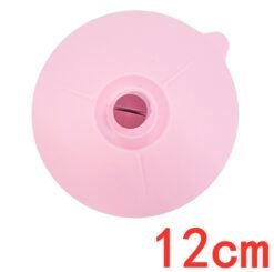 Silicone Cup Lid Silicone Suction Lids With Cat Ears Little Bowl Lids Cute Kitten Shaped Mug Covers To Keep Dusts Bugs Out Of Your Coffee & Tea - Pink, 12cm