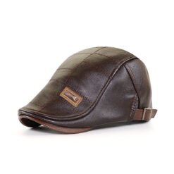 Middle and old age with velvet berets - Dark brown