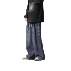 Alternative view of Hong Kong Style Retro Overalls Jeans Man
