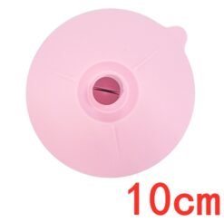 Silicone Cup Lid Silicone Suction Lids With Cat Ears Little Bowl Lids Cute Kitten Shaped Mug Covers To Keep Dusts Bugs Out Of Your Coffee & Tea - Pink, 10cm