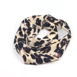 Winter Printed Ring Scarves - Leopard Khaki