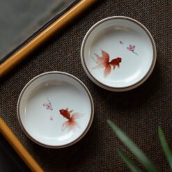 Hand-painted Pu'er Tea Cup Pastel Tea Cup