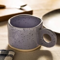 Candy Color 280ml Ceramic Mug with Handle - Taro purple