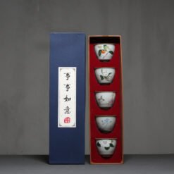 Ceramic Kung Fu Tea Cup Gift Box Tea Set Master Cup - A2A