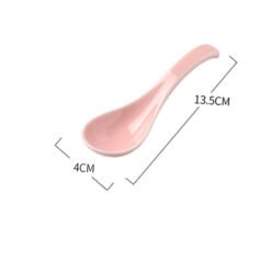 Ceramic Spoons For Eating, Small Spoons, Porcelain Spoons, Creative Cute Spoons - Pink