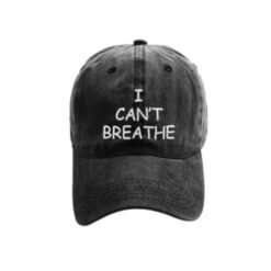 I can't breathe embroidered baseball caps - Black