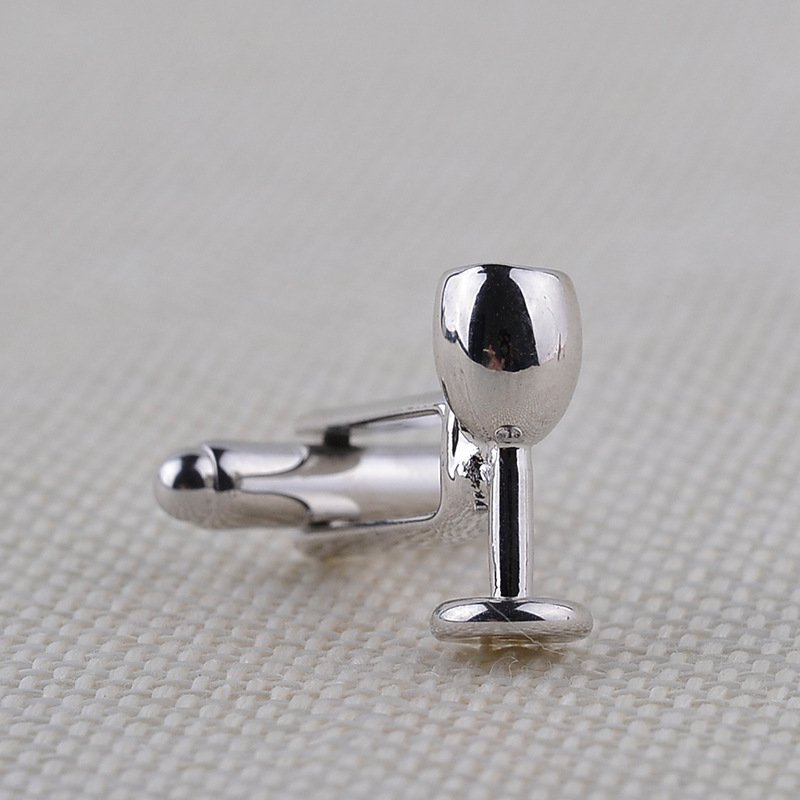 French Cufflinks For Wine Cups And Bottles - Image 4