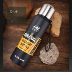 Stainless steel insulated water cup outdoor portable travel pot - Blue, 750ml