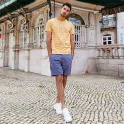 Alternative view of Men's striped short sleeve