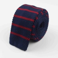 Men Knitted Knit Leisure Striped Ties Fashion Skinny Narrow Slim Neck Ties For Men Skinny Woven Designer Cravat - 30