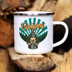 Caravan Printed Camper Mugs Camping Enamel Mug Adventure - UXH102143 A015WH 8, 360 Ml