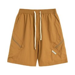 Man In The Street With Wide Leg Shorts - Camel, M