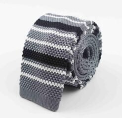 Men Knitted Knit Leisure Striped Ties Fashion Skinny Narrow Slim Neck Ties For Men Skinny Woven Designer Cravat - 35