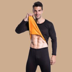 Men's Gold Velvet Autumn Clothes Trousers Plush And Thickened - Men black, XL