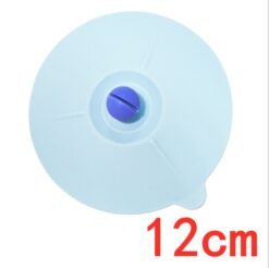 Silicone Cup Lid Silicone Suction Lids With Cat Ears Little Bowl Lids Cute Kitten Shaped Mug Covers To Keep Dusts Bugs Out Of Your Coffee & Tea - Blue, 12cm