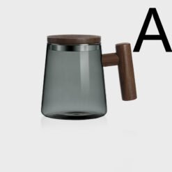 Tea And Water Separation Colored Glass Cups For Making Tea - A