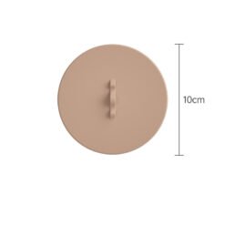 Silicone Lids For Cups, Silicone Cup Covers, Colored Universal Cup Lids, Reusable Mug Cover, Food Grade Dust-proof Airtight Seal Lids For Mugs Tea Cups Coffee Cup - Brown