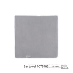 Bomber Towel Bar Cleaning Cloth Coffee Machine Foam Cloth Water-absorbing Quick-drying Small Tower - Smoke And Gray Single Strip, 28 × 28CM