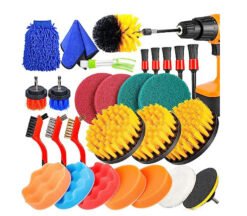 26 Pieces Of Electric Drill Brush Head Set For Car Cleaning Brushes