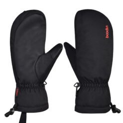Winter Outdoor Mittens Warm  Ski Gloves - Black, L