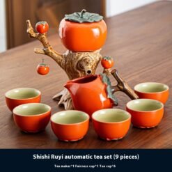 Business Gift Ceramic Tea Set Suit - 9Heads Foam Packaging