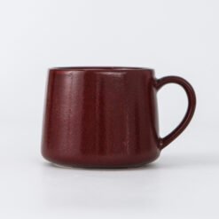 300ML Glazed Ceramic Mugs European Style - Red, 1PC