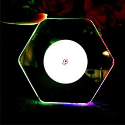 Alternative view of LED Glow Coaster Acrylic Crystal Emitting Luminous Bar Cocktail Mug Stand Light Coasters Flashing Base Tableware Decoration Pads