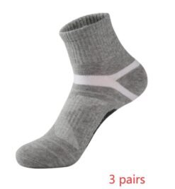 Sports socks basketball socks - Grey 3pcs, One size