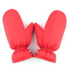 Men's And Women's Outdoor Riding Mittens Warm Gloves - Red, One Size