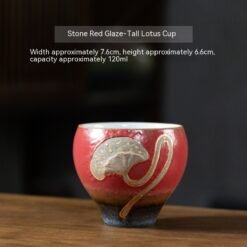 Retro Kiln Baking Master Ceramic Tea Set Couple's Cups