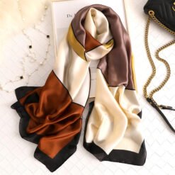 Matching colour travel sunscreen scarves - Yellow coffee