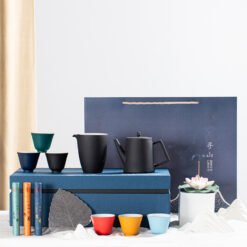 Creative Ceramic Tea Set Gift Practical Hand - Black, Colorful