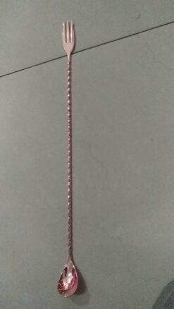 BAR SPOONS FORK TOP - Copper, 30cm