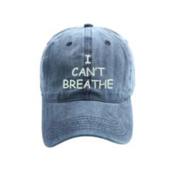 I can't breathe embroidered baseball caps - Blue