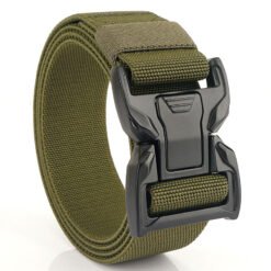 Outdoor Canvas Belts Men's Nylon Tooling Fashion Belts - Army Green, 125cm