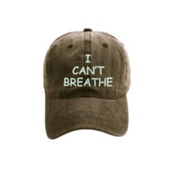 I can't breathe embroidered baseball caps - Army Green