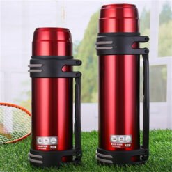 Stainless steel 304 travel pot thermos cup - Red, 1.2L
