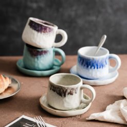 Retro-style Mugs For Afternoon Tea At Home