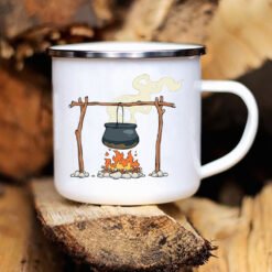 Caravan Printed Camper Mugs Camping Enamel Mug Adventure - UXH102138 A015WH 8, 360 Ml