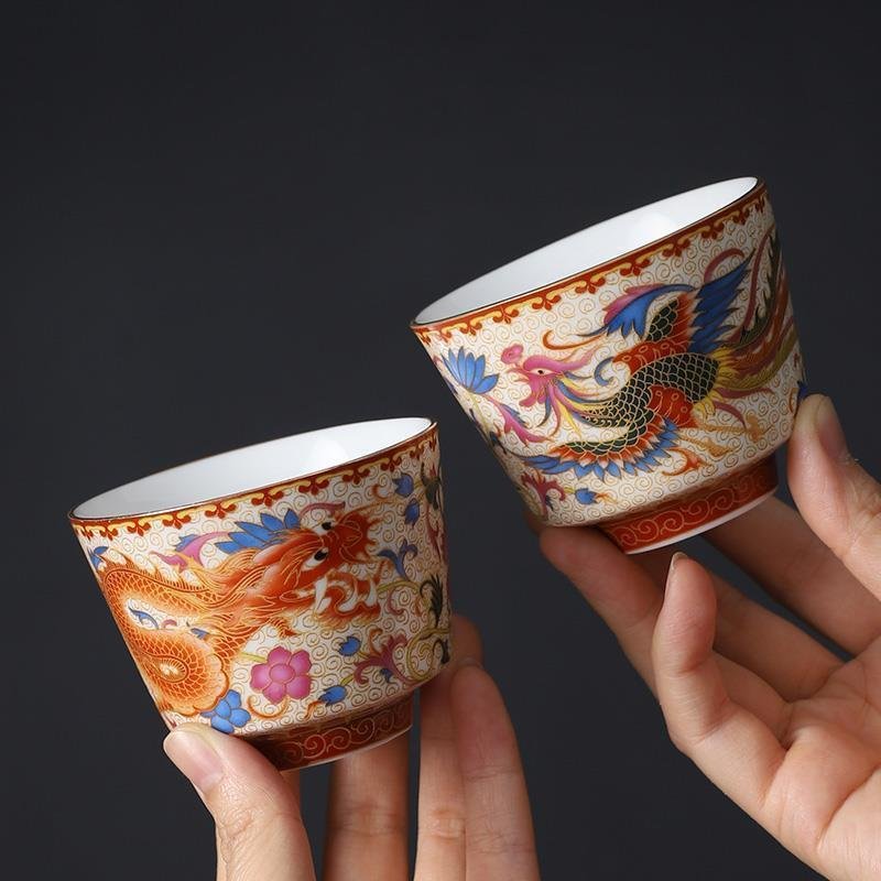 Chinese Retro Enamel Tea Cup Tea Cup - Image 4