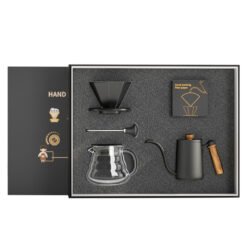 Household Hand Brew Set Coffee Gift Box - Black