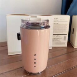 Coffee Mug Stainless Steel Travel Water Bottle Insulated Cup --pink - Pink