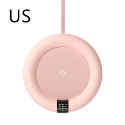 Warm Coasters 55 Degrees Thermostat Coasters - Pink, US