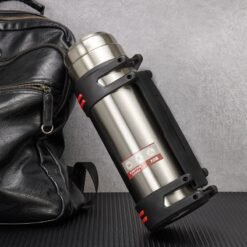 Stainless steel travel portable car insulated kettle - White, 2500ml