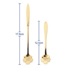 Mini Champagne Vintage Amber Glass Embossed Mugs - Small spoon