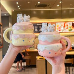 Alternative view of Cute Birthday Cake Mug With Lid And Spoon