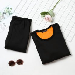 Men's Gold Velvet Autumn Clothes Trousers Plush And Thickened - LADY BLACK, L