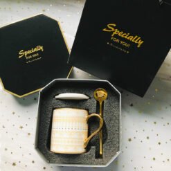 Premium Sense Mug With Lid Spoon - L Phnom Penh Cup, Gift box